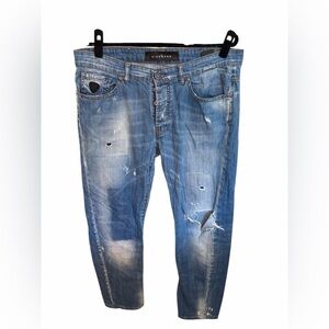 John Richmond Light Blue Distressed Jeans – Waist 38